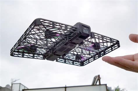 news hover camera  foldable follow  drone  test pit