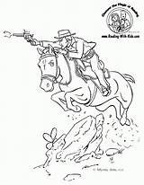 Cowboys Caballo Coloringhome sketch template