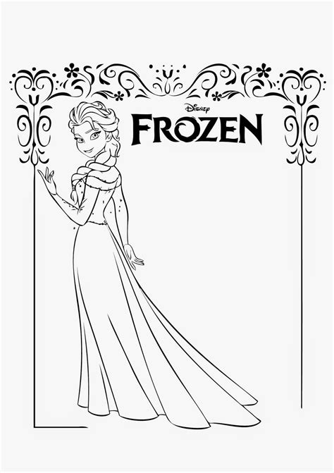 beautiful elsa coloring pages  print instant knowledge