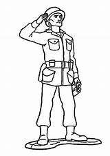 Soldat Ausmalbild sketch template