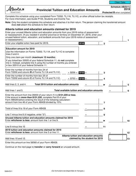 2019 Tax Forms Canada Alberta Charles Leals Template