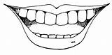 Smile Clip Clipart Face Clipartix Cartoon Smiling Mouth sketch template