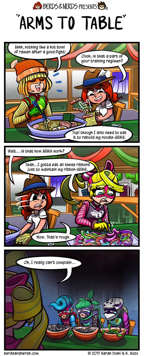 Arms To Table — Berds And Nerds Comics Updates Mondays