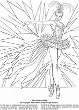 Coloring Pages Dance Ballet Dover Book Adults Ballets Adult Ballerina Publications Favorite Sheets Books Welcome Firebird Team Camp Dancing Printable sketch template
