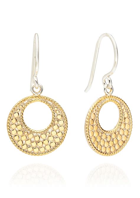 Anna Beck Signature Small Open Circle Earrings Gold And Silver