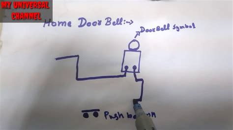 home door bell wiring diagram connection phase  neutral youtube