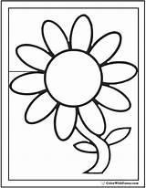 Daisy Coloring Pages Flower Outline Preschool Printable Gerber Color Colorwithfuzzy Single Customizable Pdfs Getcolorings Clipartmag Kids Choose Board Spring Drawings sketch template