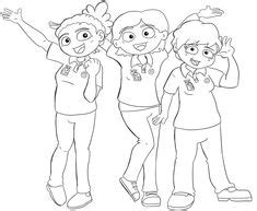 clipart ideas girl guides colouring pages illustration