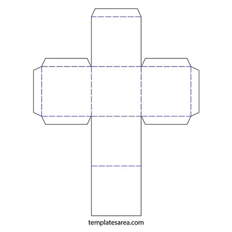 printable blank cube template  childrens activities