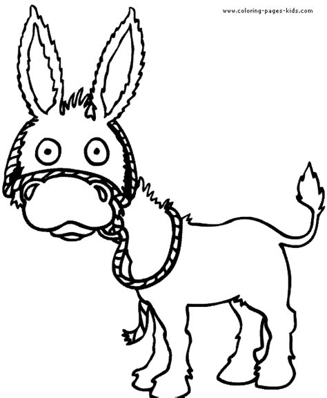 donkey coloring page animal coloring pages
