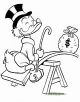 Scrooge Coloring Pages Ducktales Mcduck Disney Book Teeter Totter sketch template