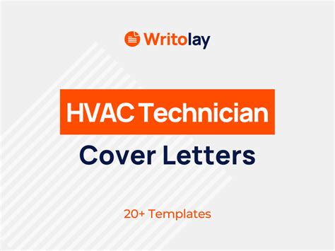 hvac technician cover letter   templates writolay