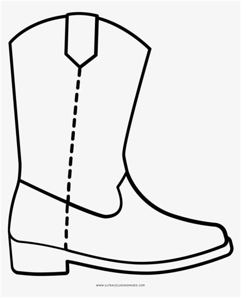 printable cowboy boot template coloring pages png