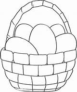 Basket Easter Coloring Pages Empty Egg Printable Color Print Getcolorings Getdrawings Colorings sketch template