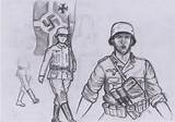 Soldier Nazi sketch template