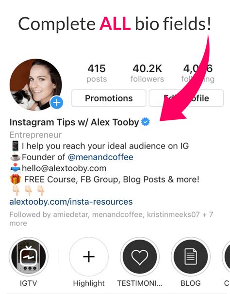 verified  instagram  step  step guide  alex tooby
