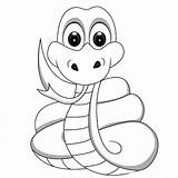Snake Coloring Pages Template Colouring Printable Baby Templates Anaconda sketch template