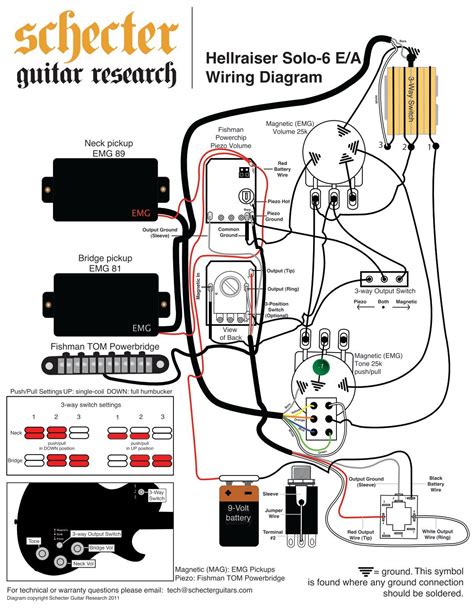 schecter sgr solo  wiring diagram