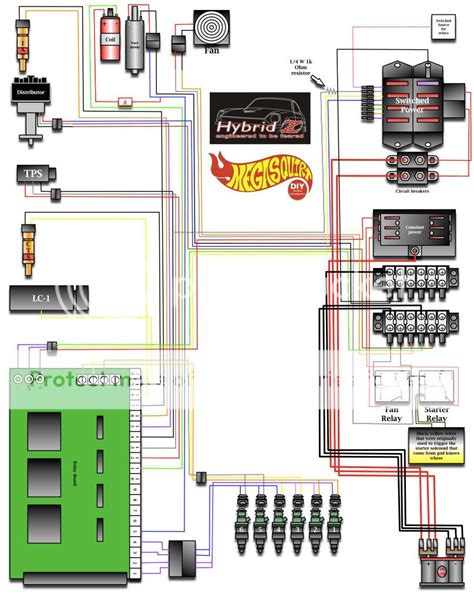wiring diagram updated megasquirt hybridz
