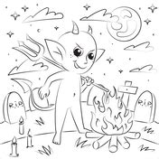 demons devils coloring pages  coloring pages