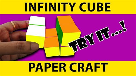 infinity cube infinity paper cube youtube