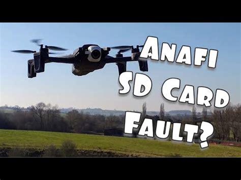 parrot anafi  drone micro sd card error solution youtube