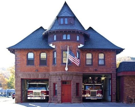 fire department  montclair nj editorial image image  brick story