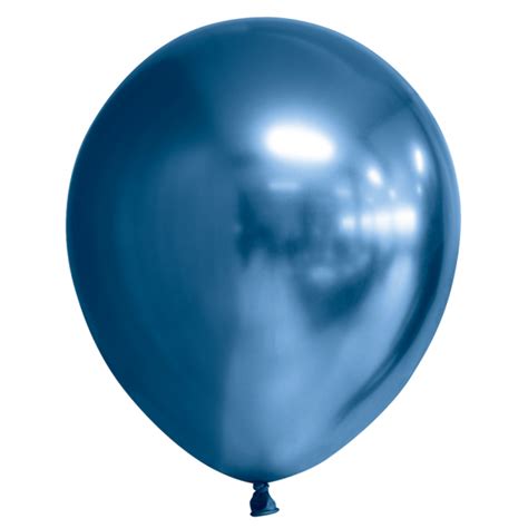 chrome ballonnen blauw  stuks feestartikelennl