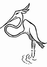 Stork Coloring sketch template
