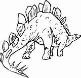 Stegosaurus Coloring Pages Prehistoric Dinosaur Template Jurassic Dinosaurs Color Walking Scary Ankylosaurus Animals Clipart Baby Coloringpagesonly sketch template