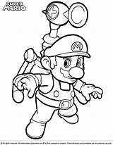 Mario Coloring Super Brothers Pages sketch template