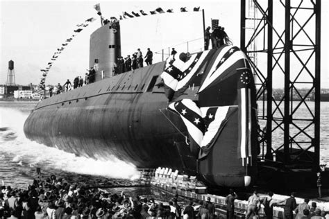 navy accepts uss nautilus first atomic submarine upi archives