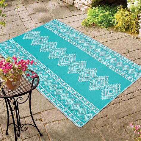 reversible southwest outdoor patio mat collections