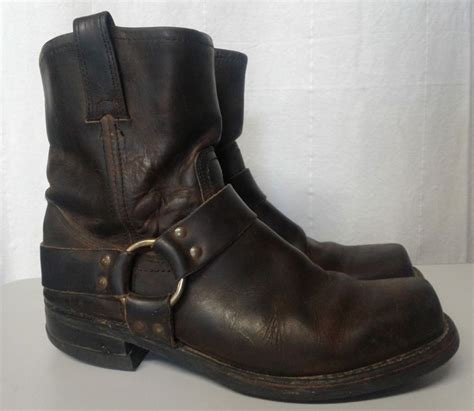 frye men s harness motorcycle boots square toe size 9