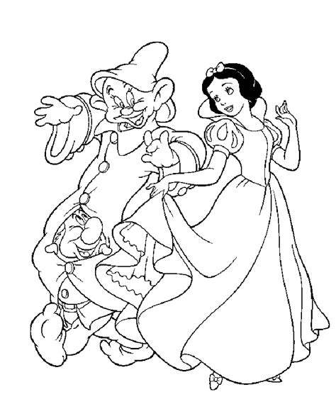 snow white coloring pages  disney princess cartoon