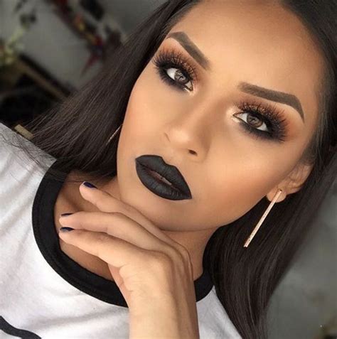 20 Awesome Black Lip Makeup Looks Ideas