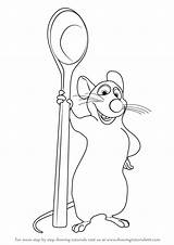 Remy Ratatouille Draw Drawing Step Rat Simple Disney Coloring Drawings Cartoon Pages Easy Tutorials Sketches Character Drawingtutorials101 Movies Choose Board sketch template