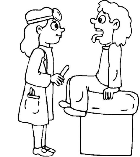 visiting doctor  health coloring pages coloring sun coloring