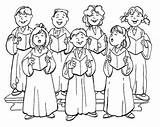 Choir Coro Igreja Childrens Carolers Carols Sagrada Tudodesenhos Sing Webstockreview Pessoas sketch template