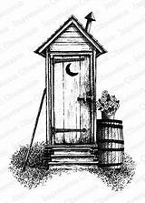 Outhouse Stencils Pen Wishing Iostamps sketch template