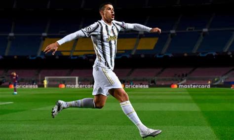 champions league ronaldo double at barcelona snatches top spot for