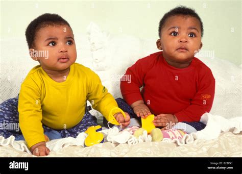 black twin babies