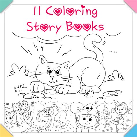 coloring story book printable