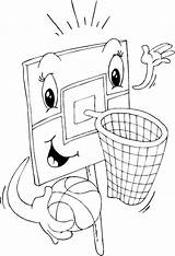 Basketball Coloring sketch template