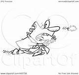 Businessman Toupee Chasing His Toonaday Royalty Wind Outline Illustration Cartoon Rf Clip 2021 sketch template