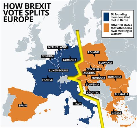 mapped  brexit  fractured eu countries leading rebellion  founding nations