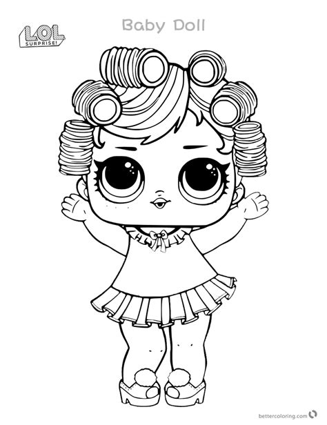 babydoll  lol surprise doll coloring pages series