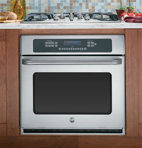 ge café™ series 30 built in single convection wall oven ct918stss