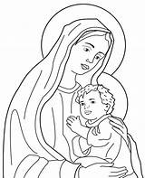 Mary Coloring Mother Pages Virgin Holy Clipart Saint St Family Jesus Print Printable Color Maria Kids Sheet Clipground Getcolorings Topcoloringpages sketch template