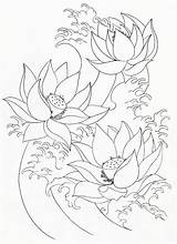 Lotus Flower Coloring Pages Flowers Painting Outline Tattoo Printable Drawing Drawings Color Book Outlines Library Clipart Pattern Kidsplaycolor Popular Fabric sketch template